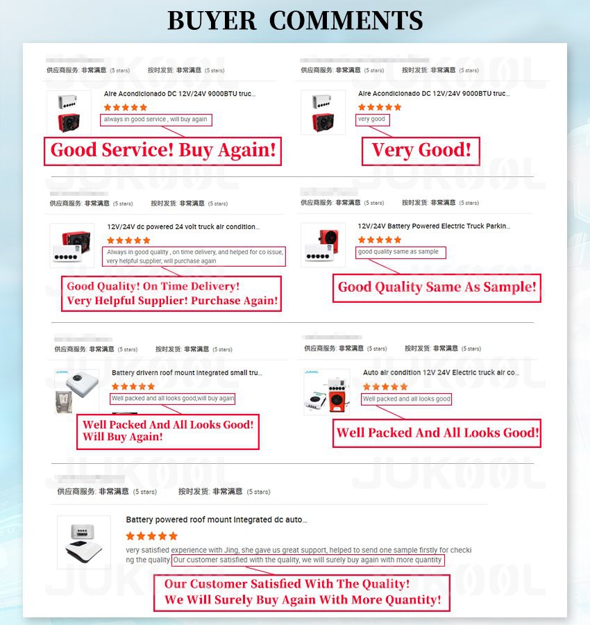 buyer comments of semi truck roof mounted air conditioner